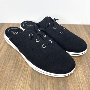 Clarks Cloudsteppers Slide Black Shoes